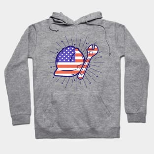 4th July Blue Collar Workers Tribute Hoodie